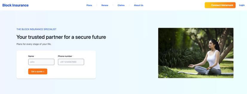 Insurance Management Web App Screenshot